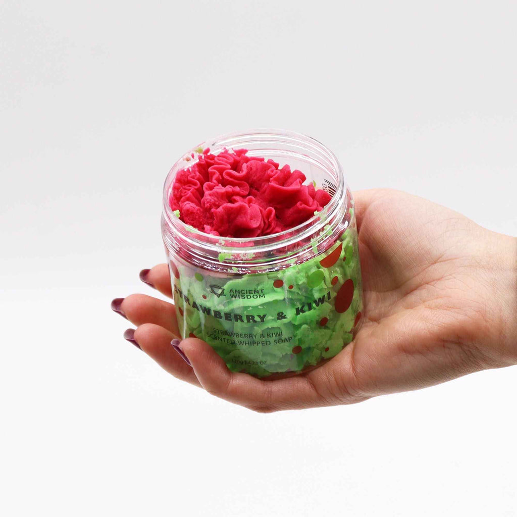 Strawberry & Kiwi Whipped Soap 120g