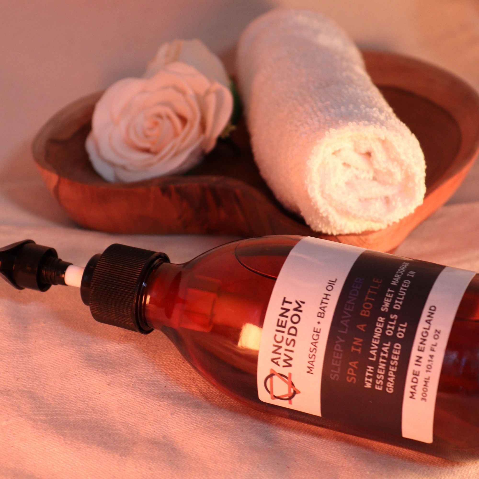 Aromatherapy Massage and Bath Oil - Sleepy Lavender 300ml