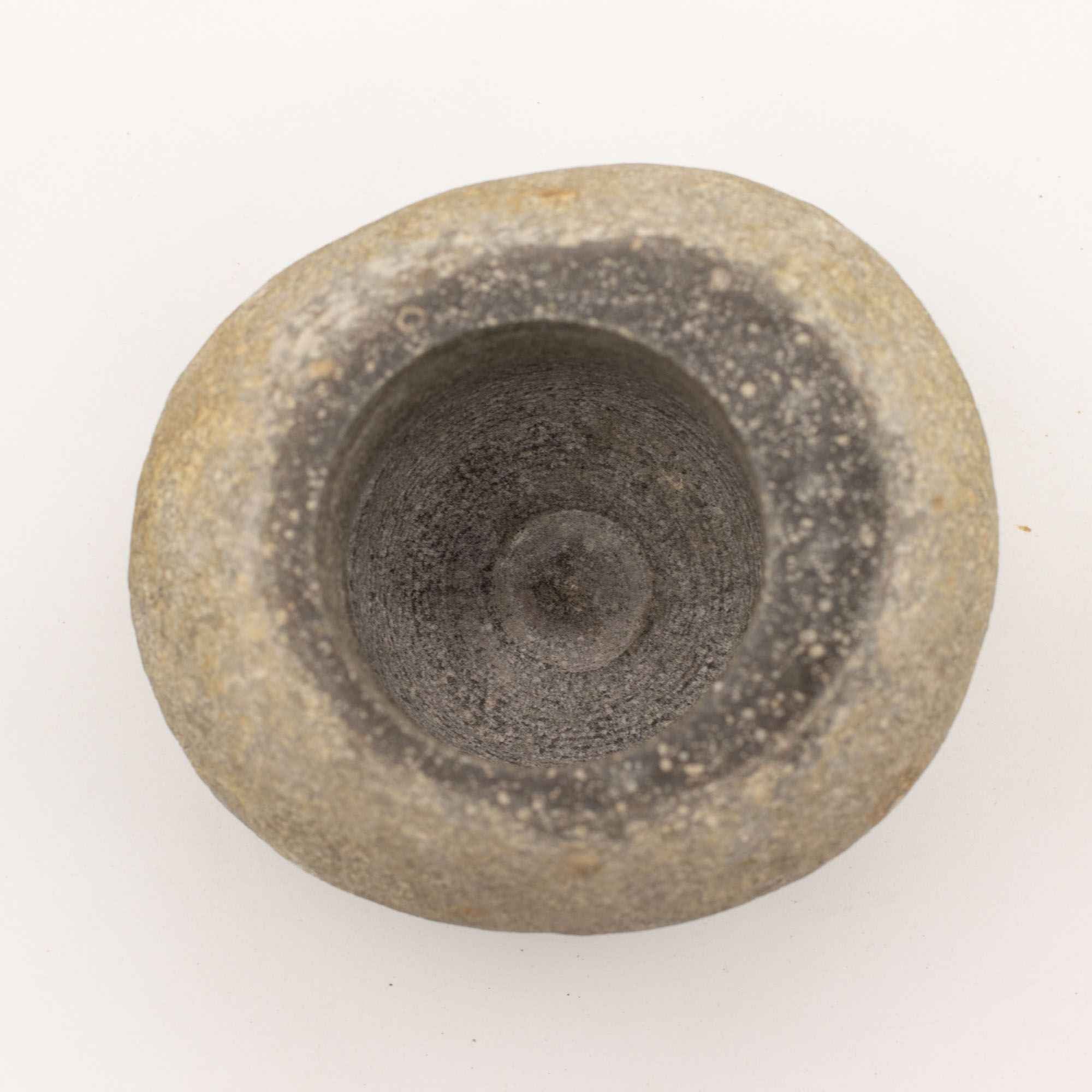 Natural Riverstone Decorative Pestle & Mortar- Large (aprox 15x12cm)