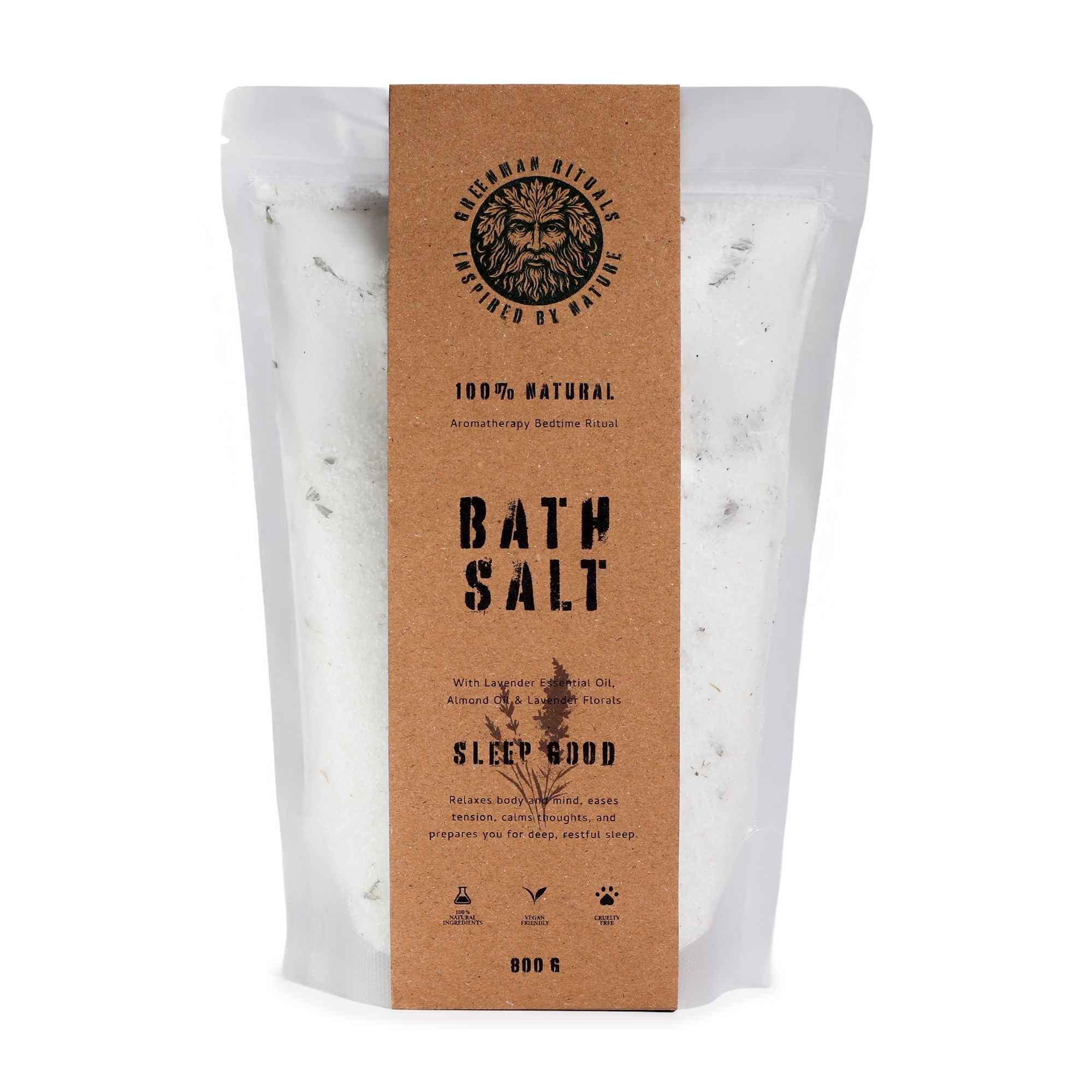 Greenman Rituals Lavender Aromatherapy Epsom Bath Salt – Sleep Good