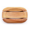 Classic Mahogany Soap Dish - Oval in Rectangle