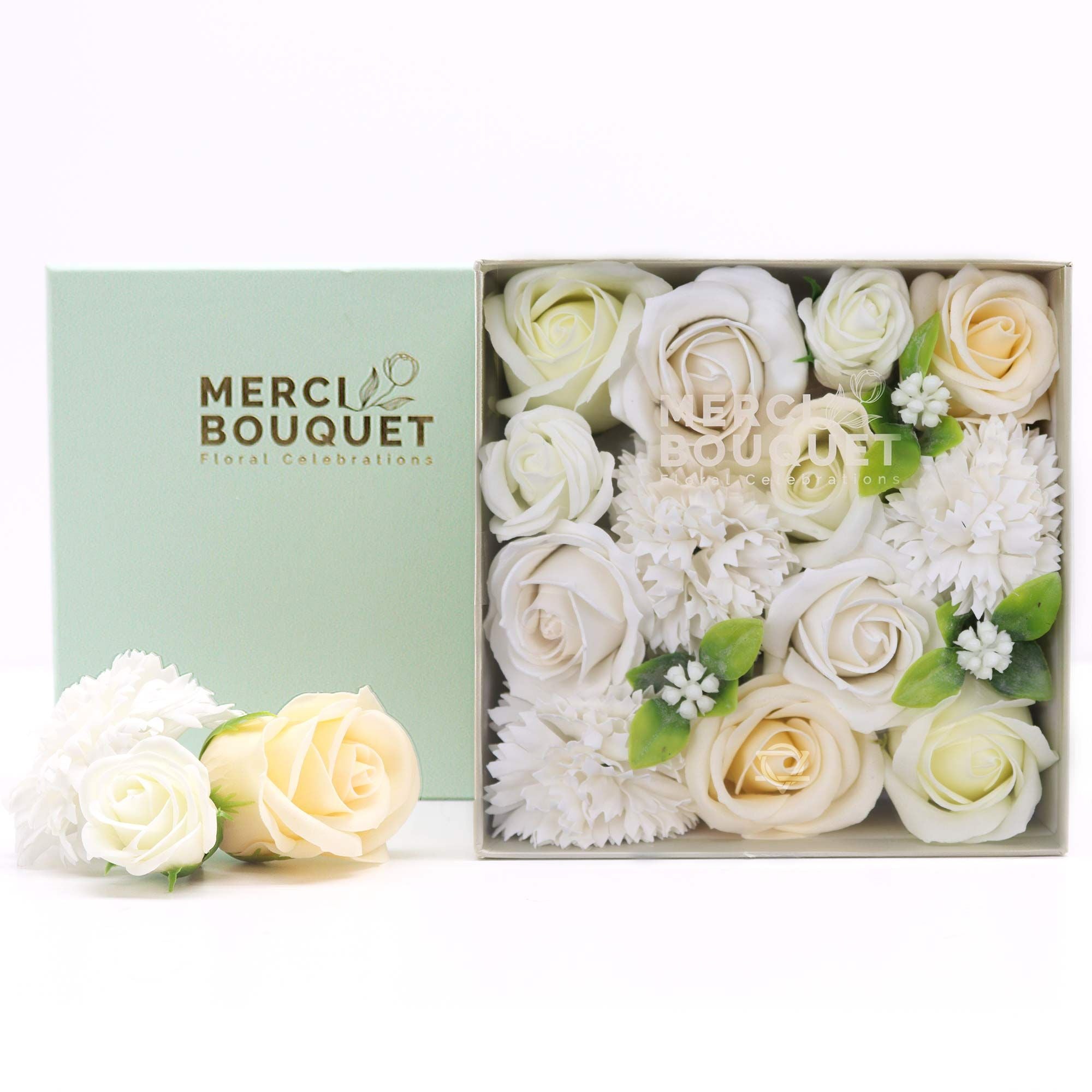 Square Box - Wedding Blessings - White & Ivory - Natural Aroma Company