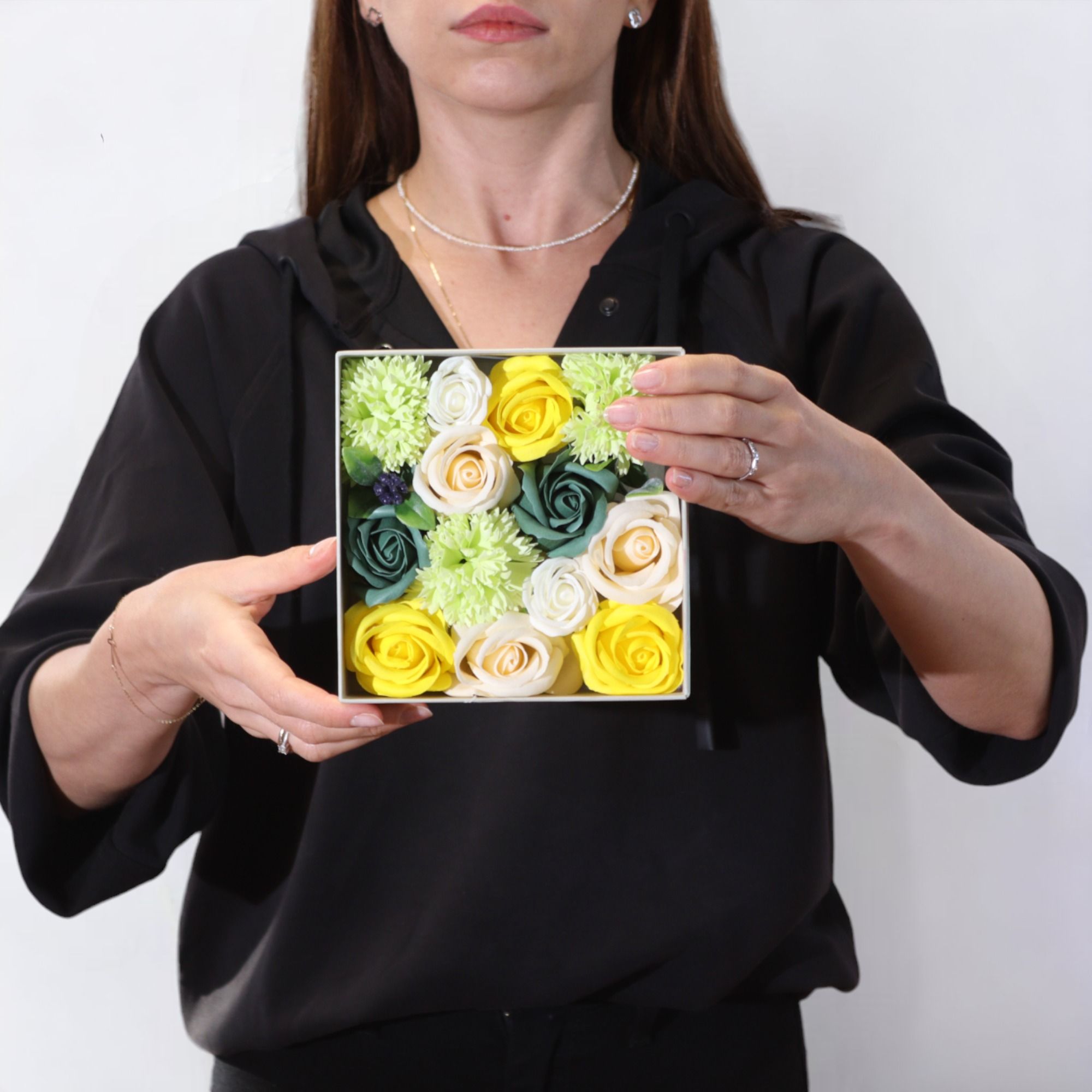 Square Box - Spring Celibrations - Yellow & Greens - Natural Aroma Company