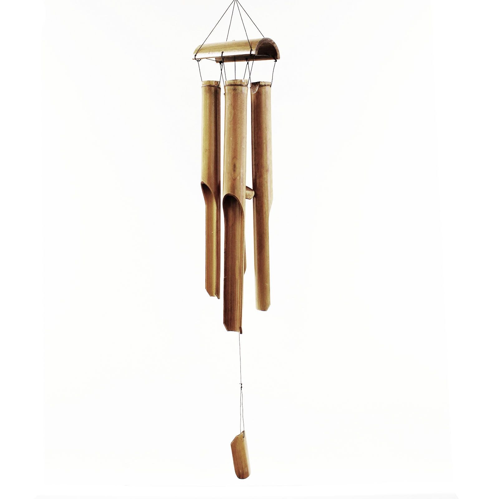 Bamboo Windchime - Natural finish - 4 Large Tubes - Natural Aroma Company