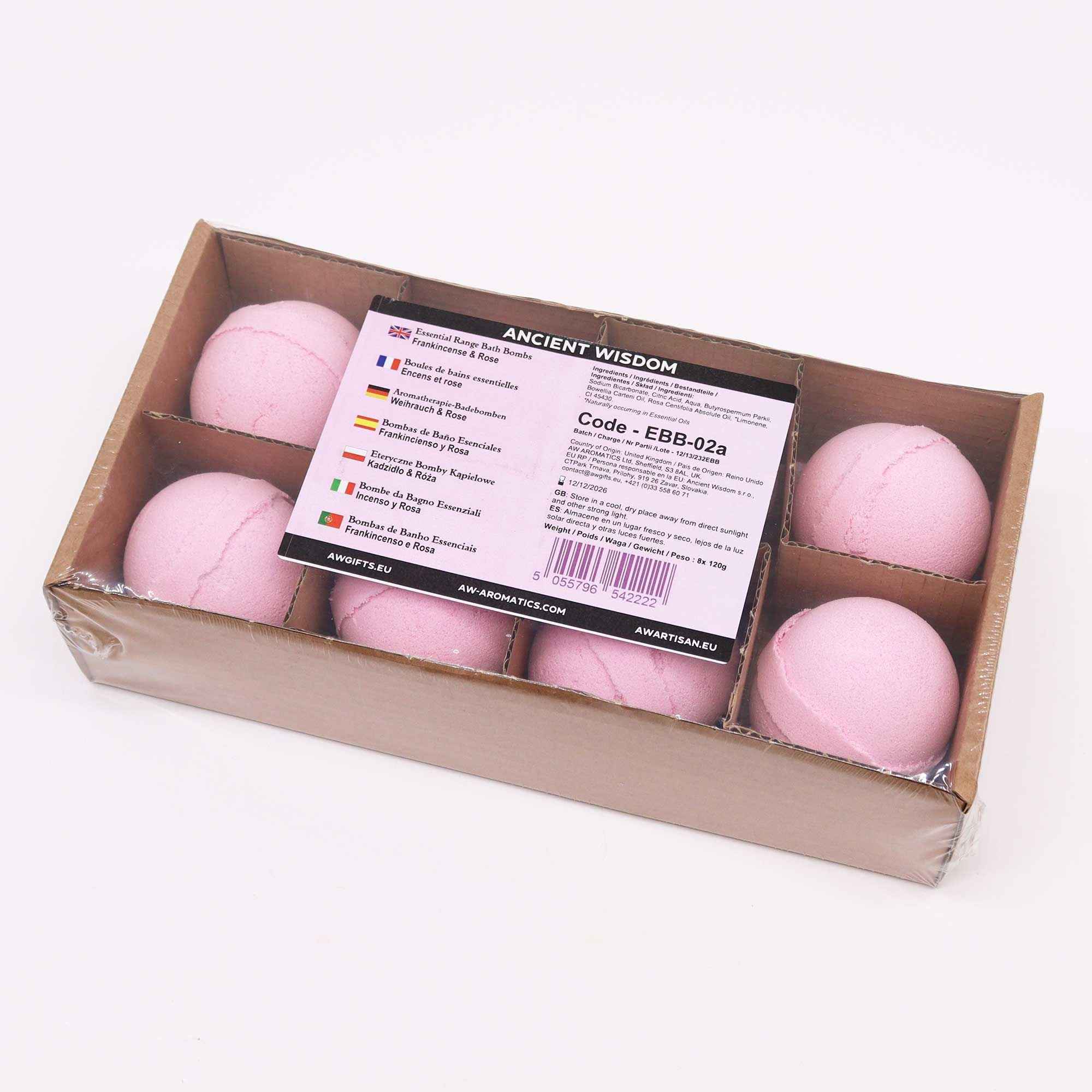 Essential Oil Bath Bomb - Frankincense & Rose