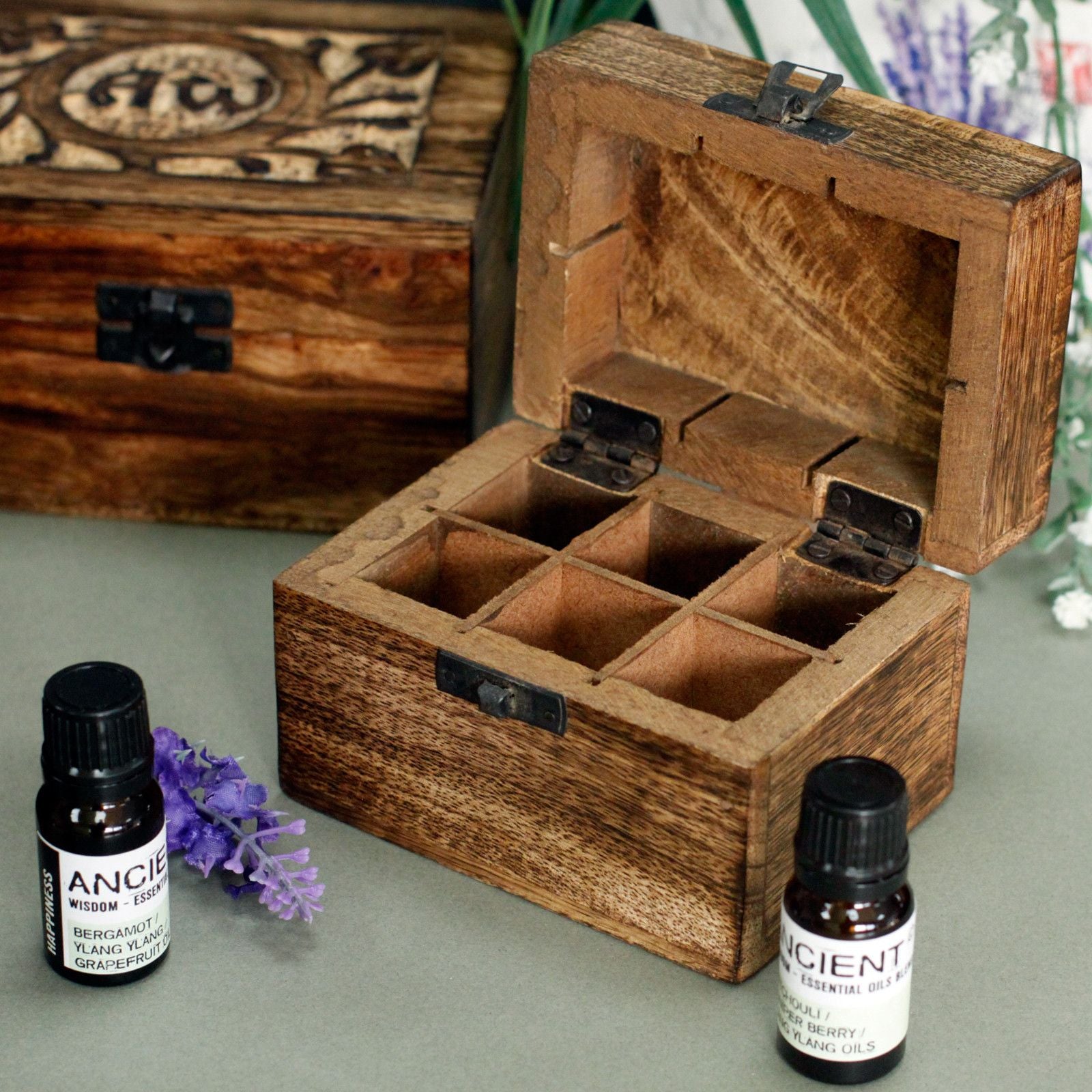 Mango Aromathrapy Box - Floral (holds 6) - Natural Aroma Company